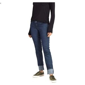 prAna Women's Kara Jeans Indigo Blue Everyday Essential Size  00/ 24 New w Tags